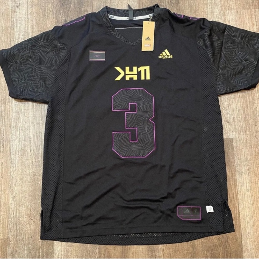 ADIDAS x Marvel Black Panther  football jersey.  NWT.  Never worn.